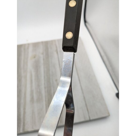 Vintage EKCO Forge Potato Vegetable Masher Black Handle Utensil 9" - Picture 6 of 8